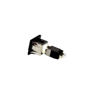 SWITCH, P/B, BLK SNAP-IN SPDT