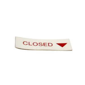 PLACARD CLOSED FUEL