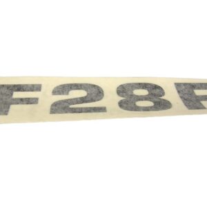 PLACARD: DECAL, "F28F" Small