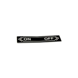 PLACARD:SWITCH "ON-OFF"(DECAL)