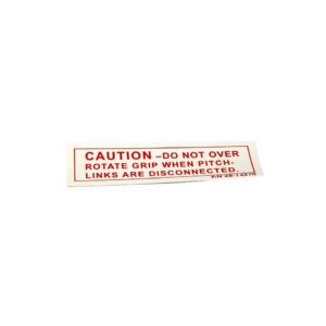 PLACARD, GRIP, M.R. BLADE
