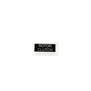 PLACARD  ROTOR CLUTCH