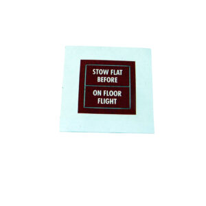 PLACARD:CLUTCH HANDLE STOWAGE
