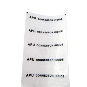 PLACARD:"APU CONNECTOR INSIDE"