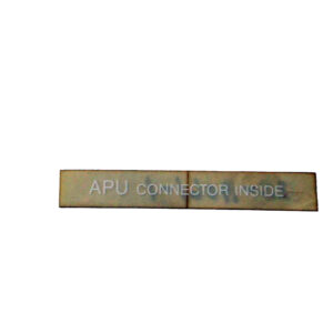 PLACARD:APU INSIDE "WHITE"